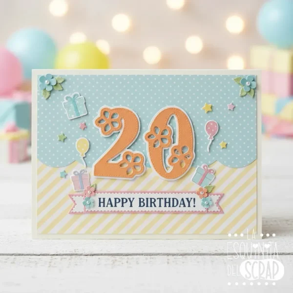 troquel suaje set de números decorados con flores ejemplo copia