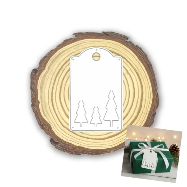 Troquel suaje tag rectangular 45x70 mm para etiquetas de regalo y proyectos de scrapbooking