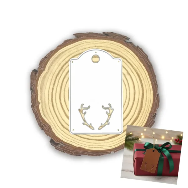 Troquel suaje tag rectangular 45x70 mm para etiquetas de regalo y proyectos de scrapbooking