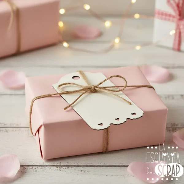 troquel suaje tag etiqueta para regalo con borde de corazones ejemplo copia