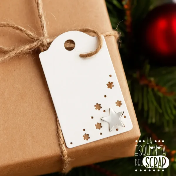 troquel suaje tag etiqueta para regalo con estrellas caladas ejemplo copia