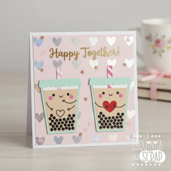 troquel suaje vaso debubble tea ejemplo