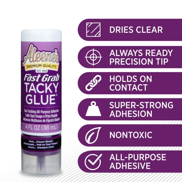 pegamento adhesivo tacky glue fast grab always ready