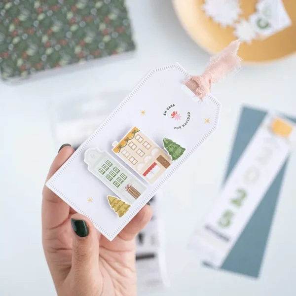 sello acrilico 75x10 cm en casa por navidad