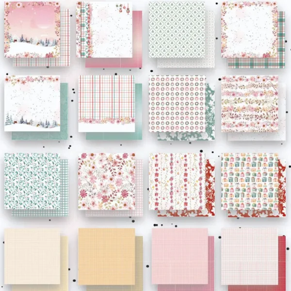 set de papeles 12x12 colección Charm Elena Roche 1