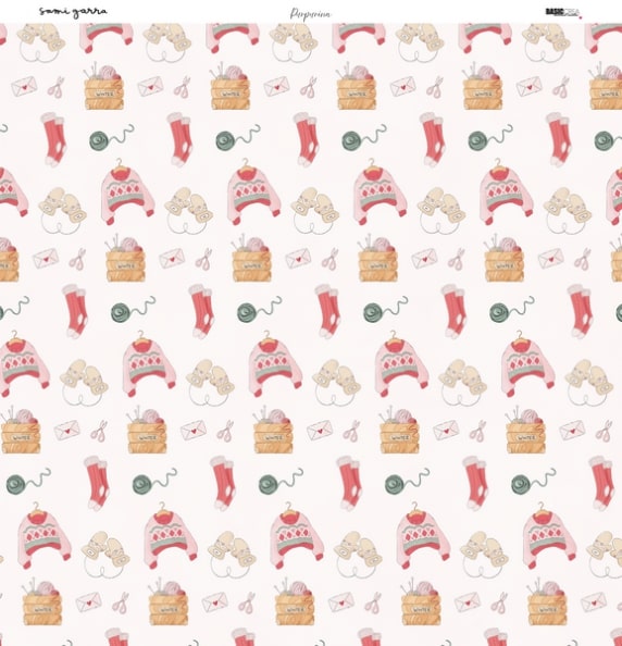 set de papeles 12x12 colección Purpurina Sami Garra 2