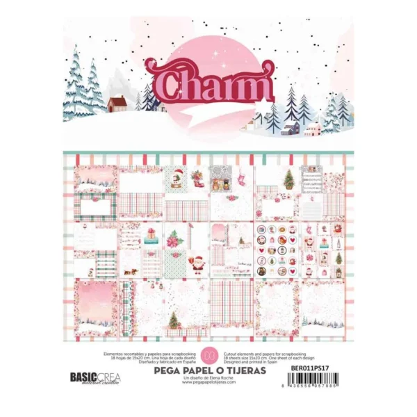 set de papeles 6x8 colección Charm Elena Roche