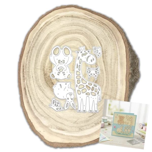 troquel suaje animales jirafa oso de peluche conejo mariposas web