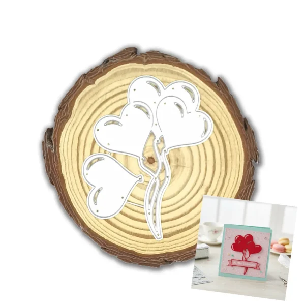 troquel suaje globos con forma de corazón web