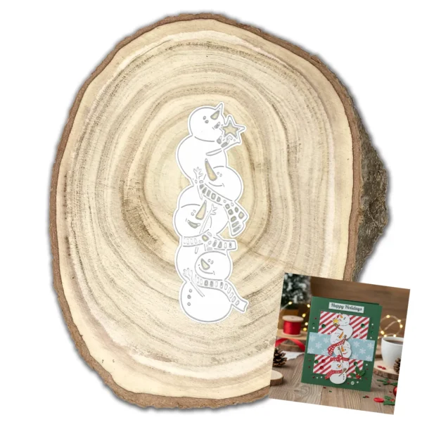 troquel suaje muécos de nieve apilados web