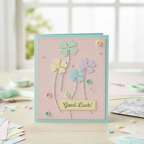 troquel suaje tréboles de 4 hojas ejemplo