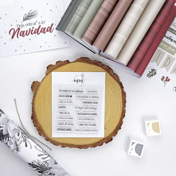 Set de sellos Algo tan nuestro Mistletoe and Holly 1