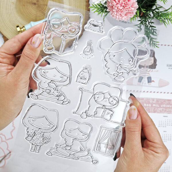 Set de sellos A5 Libertad Invierno Alúa Cid 1