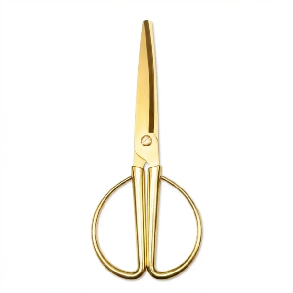 tijeras doradas con punta redondeada 5