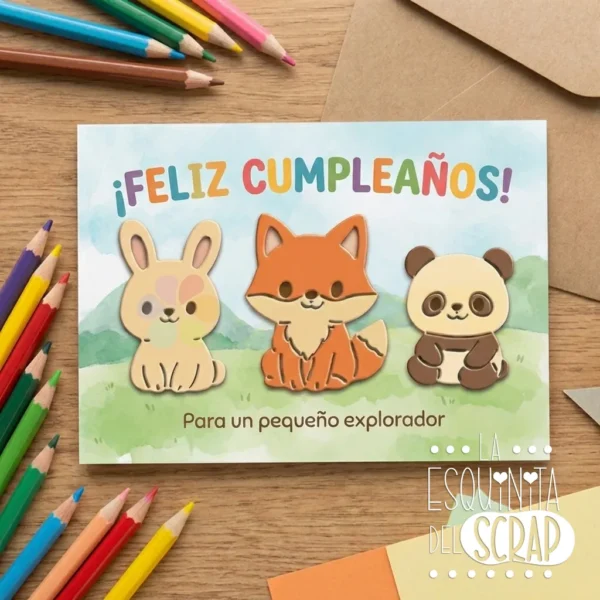 troquel suaje animalitos variados ejemplo