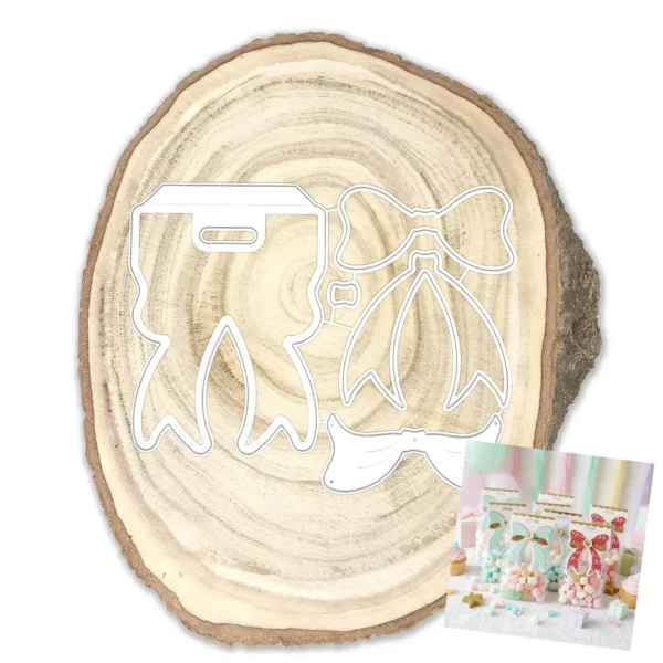 troquel suaje lazo moño para bolsa web