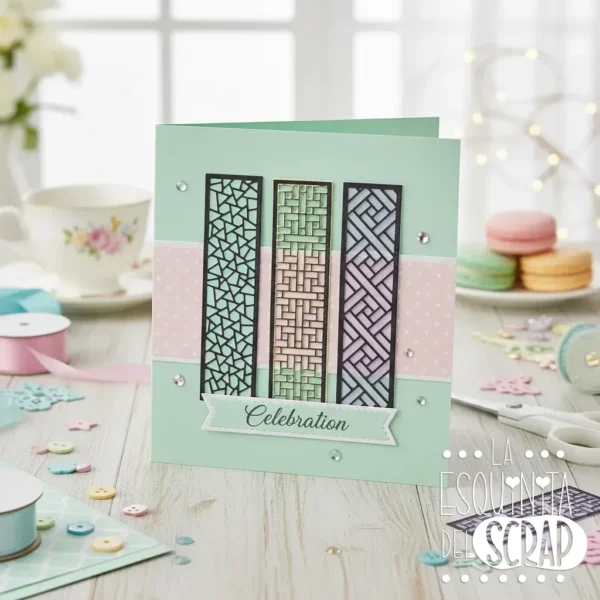 troquel suaje set de ventanas decoradas ejemplo