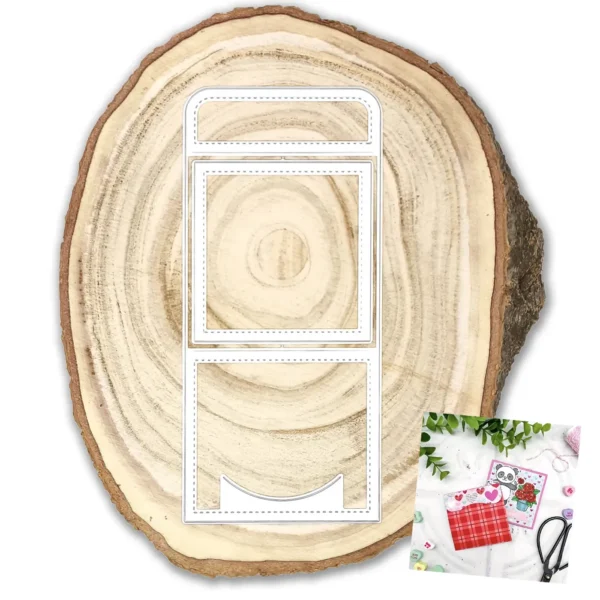 troquel suaje sobre tarjetero pequeño cuadrado Suzzyweb